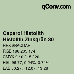 カラーコード: Caparol Histolith - Histolith Zinkgrün 30 | qconv.com