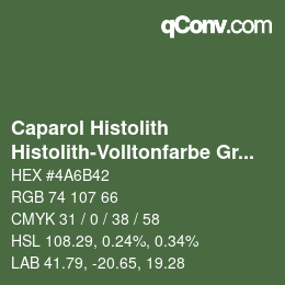 Farbcode: Caparol Histolith - Histolith-Volltonfarbe Grün | qconv.com