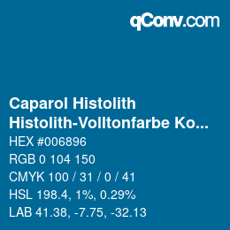 カラーコード: Caparol Histolith - Histolith-Volltonfarbe Kobaltblau | qconv.com