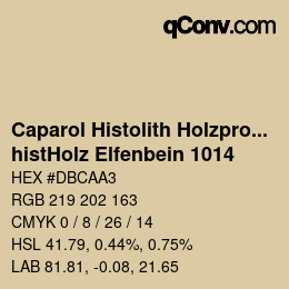 Farbcode: Caparol Histolith Holzprogramm - histHolz Elfenbein 1014 | qconv.com