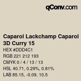 カラーコード: Caparol Lackchamp Caparol - 3D Curry 15 | qconv.com