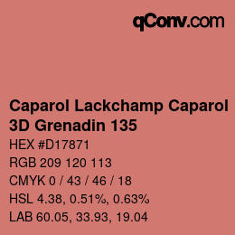 Color code: Caparol Lackchamp Caparol - 3D Grenadin 135 | qconv.com