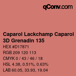 Farbcode: Caparol Lackchamp Caparol - 3D Grenadin 135 | qconv.com