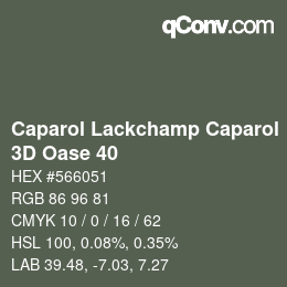 Código de color: Caparol Lackchamp Caparol - 3D Oase 40 | qconv.com