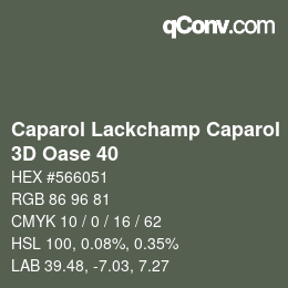 カラーコード: Caparol Lackchamp Caparol - 3D Oase 40 | qconv.com