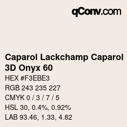 カラーコード: Caparol Lackchamp Caparol - 3D Onyx 60 | qconv.com