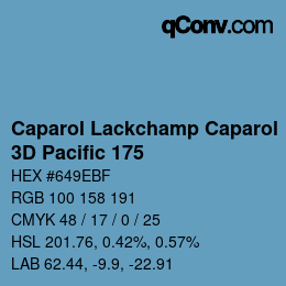 カラーコード: Caparol Lackchamp Caparol - 3D Pacific 175 | qconv.com