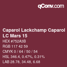 Código de color: Caparol Lackchamp Caparol - LC Mars 15 | qconv.com