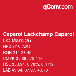 カラーコード: Caparol Lackchamp Caparol - LC Mars 25 | qconv.com