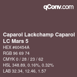 Código de color: Caparol Lackchamp Caparol - LC Mars 5 | qconv.com