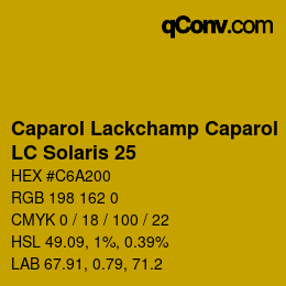 Farbcode: Caparol Lackchamp Caparol - LC Solaris 25 | qconv.com