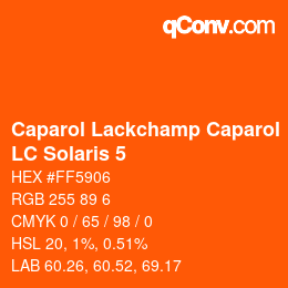 Farbcode: Caparol Lackchamp Caparol - LC Solaris 5 | qconv.com