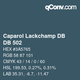 カラーコード: Caparol Lackchamp DB - DB 502 | qconv.com