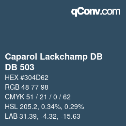 Code couleur: Caparol Lackchamp DB - DB 503 | qconv.com