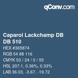 カラーコード: Caparol Lackchamp DB - DB 510 | qconv.com