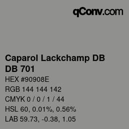 Código de color: Caparol Lackchamp DB - DB 701 | qconv.com