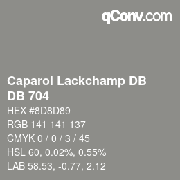 Código de color: Caparol Lackchamp DB - DB 704 | qconv.com