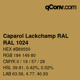 カラーコード: Caparol Lackchamp RAL - RAL 1024 | qconv.com