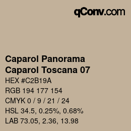 Farbcode: Caparol Panorama - Caparol Toscana 07 | qconv.com