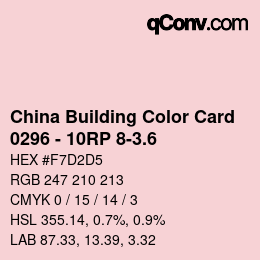 カラーコード: China Building Color Card - 0296 - 10RP 8-3.6 | qconv.com