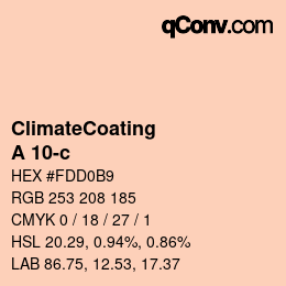 Code couleur: ClimateCoating - A 10-c | qconv.com
