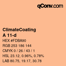 Código de color: ClimateCoating - A 11-d | qconv.com