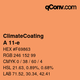 Color code: ClimateCoating - A 11-e | qconv.com