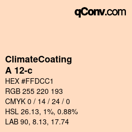 Code couleur: ClimateCoating - A 12-c | qconv.com