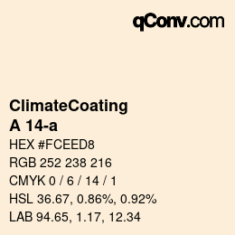 Farbcode: ClimateCoating - A 14-a | qconv.com