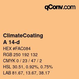 Farbcode: ClimateCoating - A 14-d | qconv.com