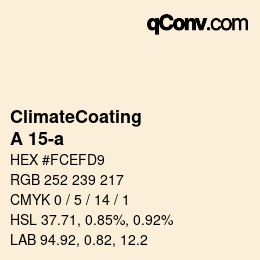 Farbcode: ClimateCoating - A 15-a | qconv.com