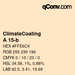 Código de color: ClimateCoating - A 15-b | qconv.com