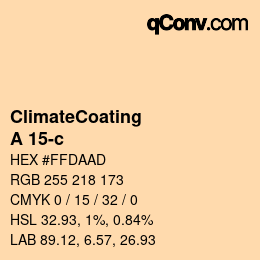 Código de color: ClimateCoating - A 15-c | qconv.com