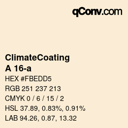 Farbcode: ClimateCoating - A 16-a | qconv.com