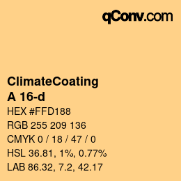 Código de color: ClimateCoating - A 16-d | qconv.com