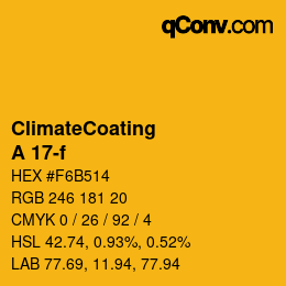 Color code: ClimateCoating - A 17-f | qconv.com