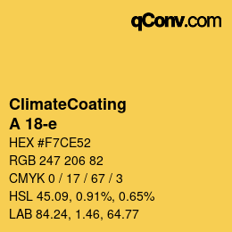 Farbcode: ClimateCoating - A 18-e | qconv.com