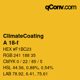 Farbcode: ClimateCoating - A 18-f | qconv.com