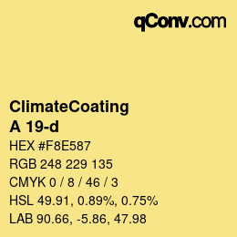 Farbcode: ClimateCoating - A 19-d | qconv.com