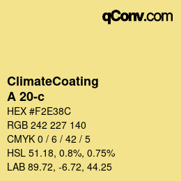 Color code: ClimateCoating - A 20-c | qconv.com