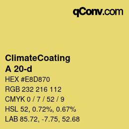 Color code: ClimateCoating - A 20-d | qconv.com