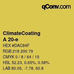 Farbcode: ClimateCoating - A 20-e | qconv.com