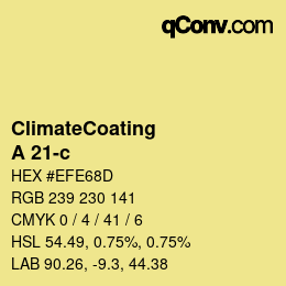 Color code: ClimateCoating - A 21-c | qconv.com