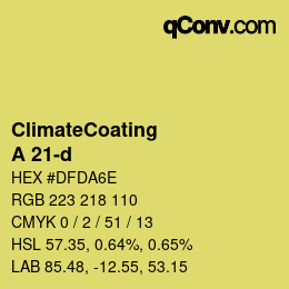 Farbcode: ClimateCoating - A 21-d | qconv.com