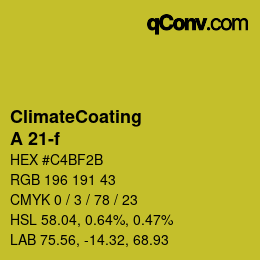 Color code: ClimateCoating - A 21-f | qconv.com