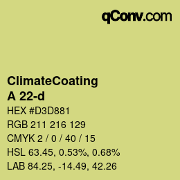 Color code: ClimateCoating - A 22-d | qconv.com