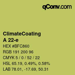 Farbcode: ClimateCoating - A 22-e | qconv.com