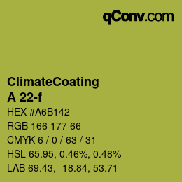 Color code: ClimateCoating - A 22-f | qconv.com