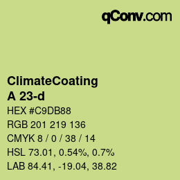 Color code: ClimateCoating - A 23-d | qconv.com