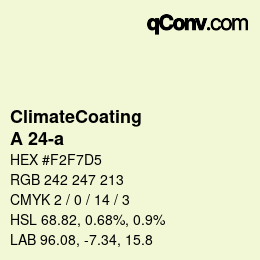 Código de color: ClimateCoating - A 24-a | qconv.com